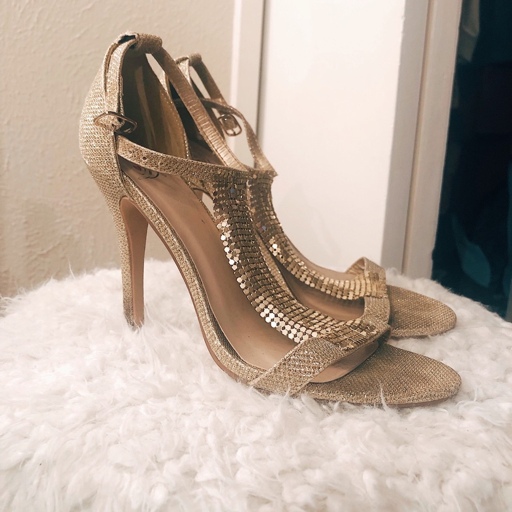 Gold heels